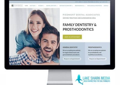 Piedmont Dental website